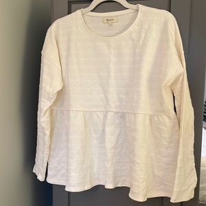 Madewell Peplum Sweatshirt